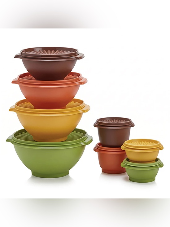Tupperware Other - Tupperware Multi-Color Servalier Bowl and Storage Set - 8 Piece